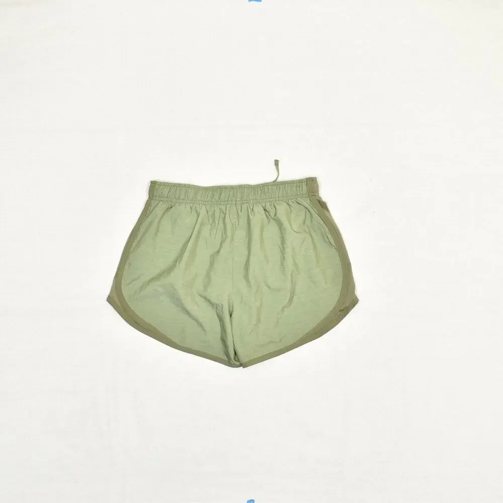 Nike Women's Sweat Shorts Gym Workout Drawstring Polyester Green Size S Dri Fit